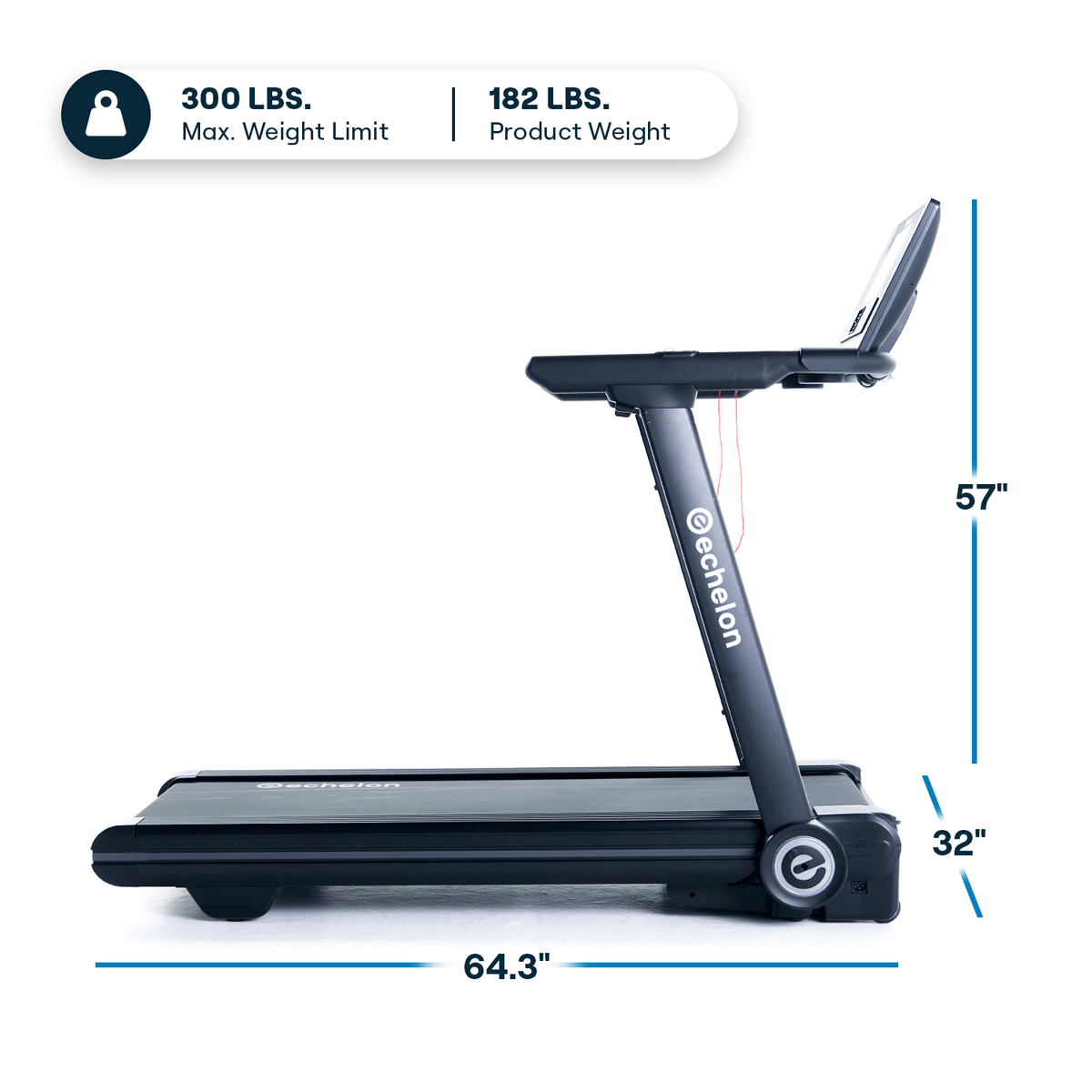 Echelon Stride 6S™-10" Auto-Fold Pro Treadmill