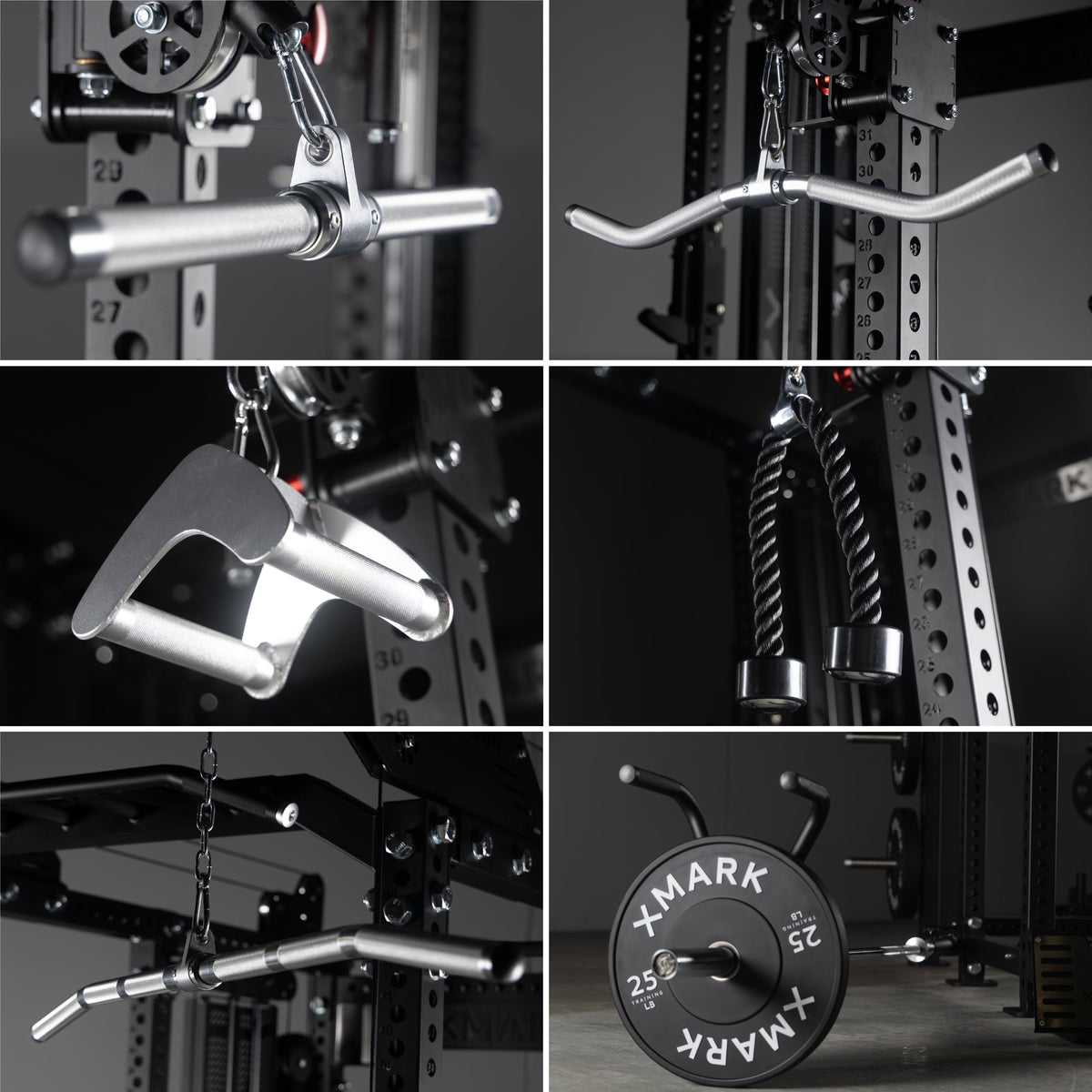 Commercial Half Rack Functional Trainer, Dual 220-Pound Stacks