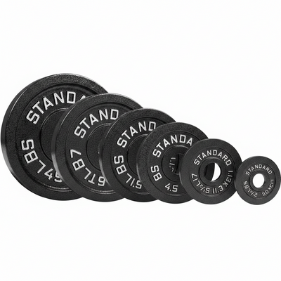 Steel Weight Plates 85LB Set - Olympic 2 Inch Center Premium Coating 2X 25Lb, 10Lb, 5Lb, and 2.5Lb for Olympic Weight Lifting Barbells