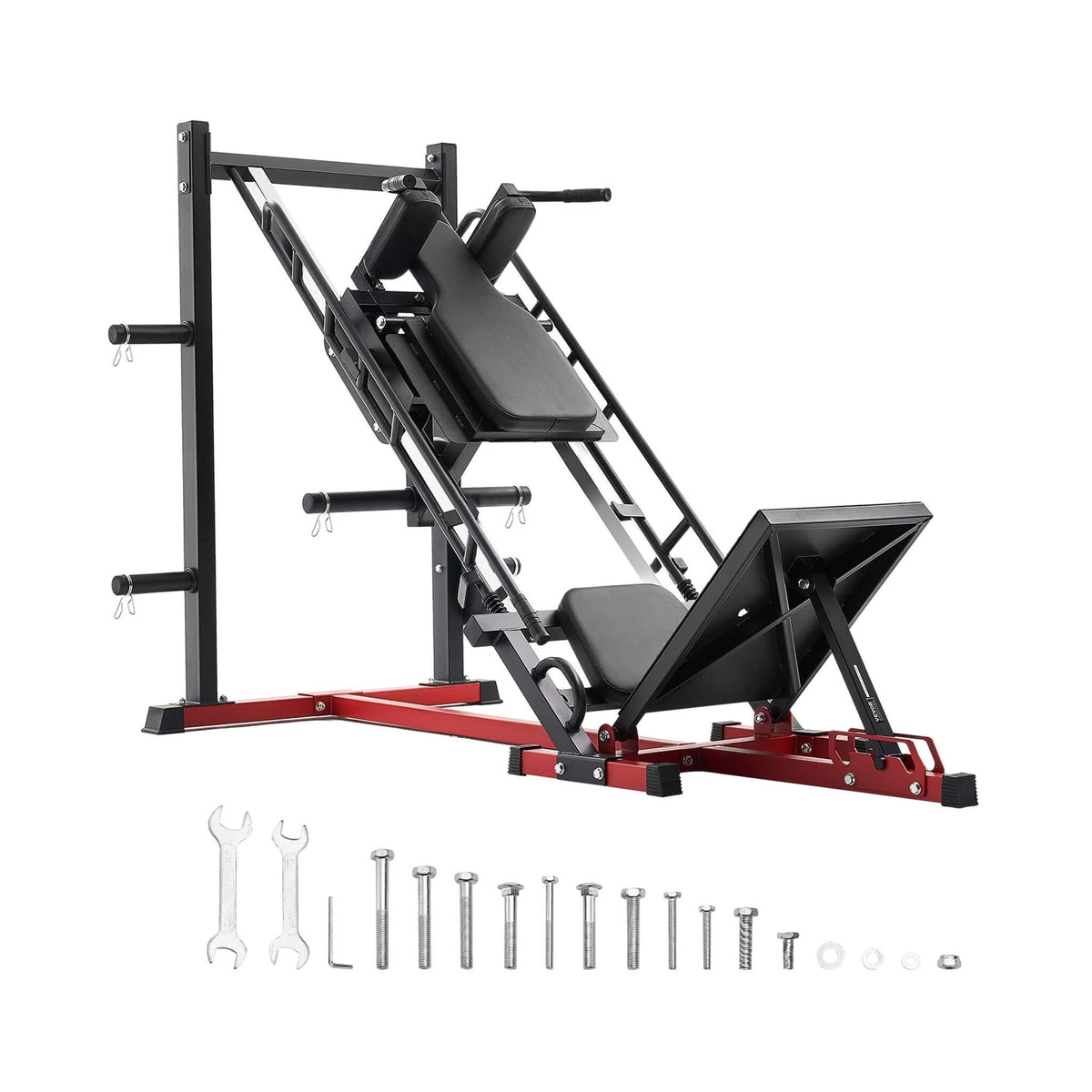 2000LBS Adjustable Leg Press And Hack Squat Machine For Home Gym Workouts (SAK53148)
