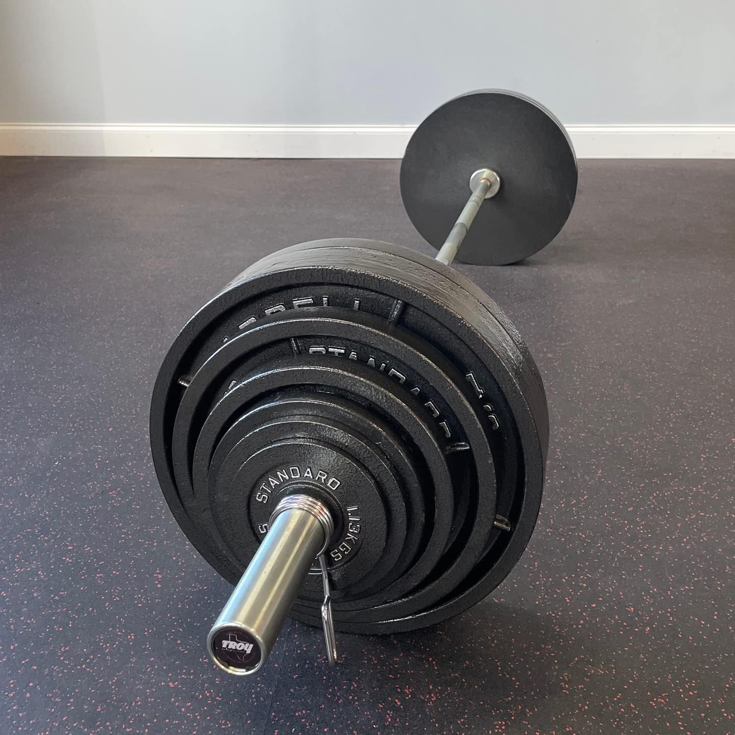 Steel Olympic Plates 45Lb Pair - Olympic Standard Premium Coated 2X 45 Pound Weights