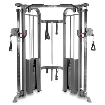 Functional Trainer Cable Machine with Dual 200 lb Weight Stacks