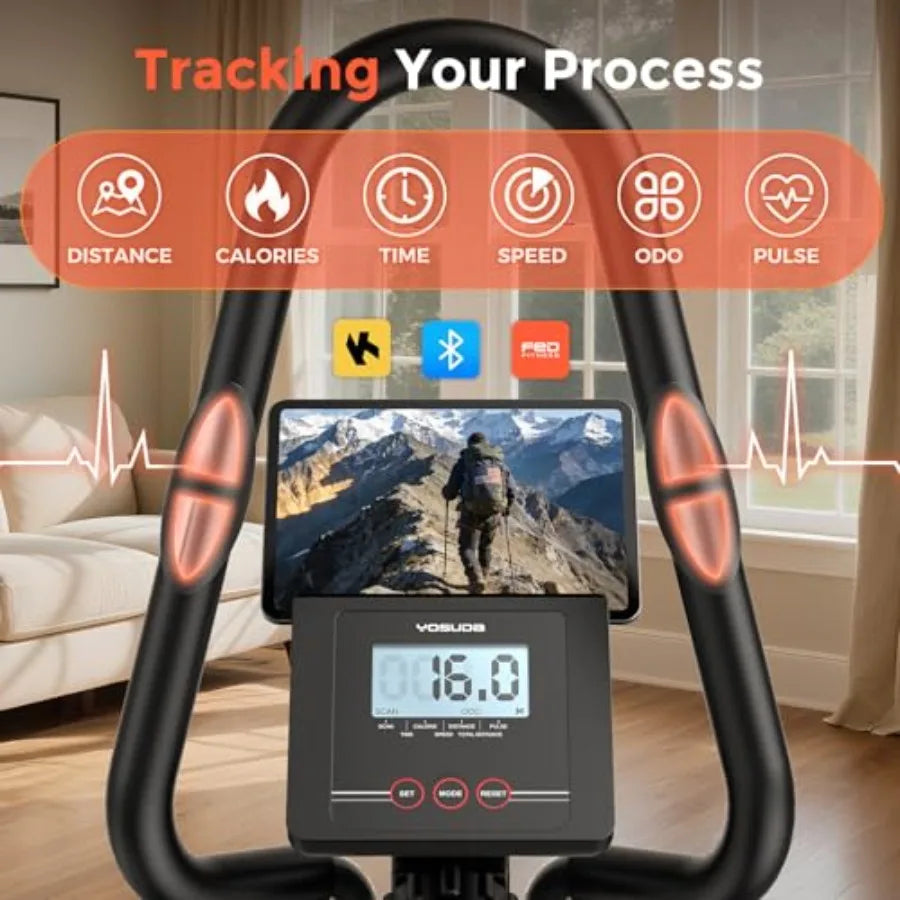 Compact 3-In-1 Elliptical Cardio Climber Stair Stepper For Home
