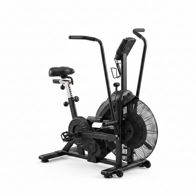 Dual Resistance Air Bike, Magnetic & Air Fan Bike with APP Connection, ISCC plus Certified Wind Bikes, Dual-Action Handlebars for Home Gym HIIT Cardio Full Body Workout (350LBS Capacity)