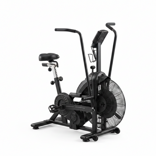Dual Resistance Air Bike, Magnetic & Air Fan Bike with APP Connection, ISCC plus Certified Wind Bikes, Dual-Action Handlebars for Home Gym HIIT Cardio Full Body Workout (350LBS Capacity)