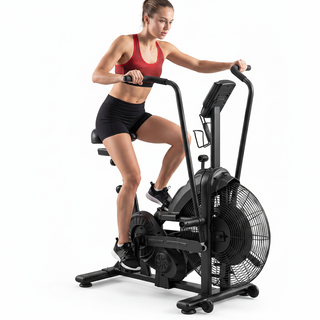 Dual Resistance Air Bike, Magnetic & Air Fan Bike with APP Connection, ISCC plus Certified Wind Bikes, Dual-Action Handlebars for Home Gym HIIT Cardio Full Body Workout (350LBS Capacity)