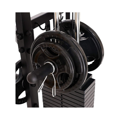 All-In-One Full-Body Smith Machine With Adjustable Lever Arms And Dual Weight Stacks (SAK21836)
