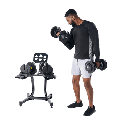 Echelon Adjustable Dumbbells with Stand