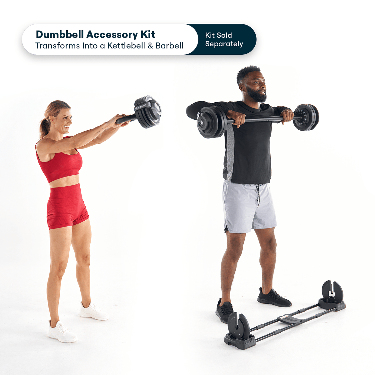 Echelon Adjustable Dumbbells with Stand