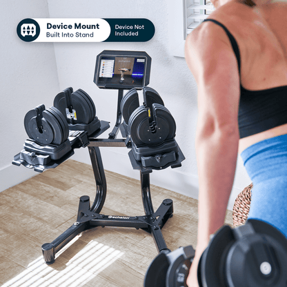 Echelon Adjustable Dumbbells with Stand
