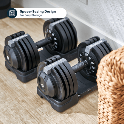 Echelon Adjustable Dumbbells with Stand
