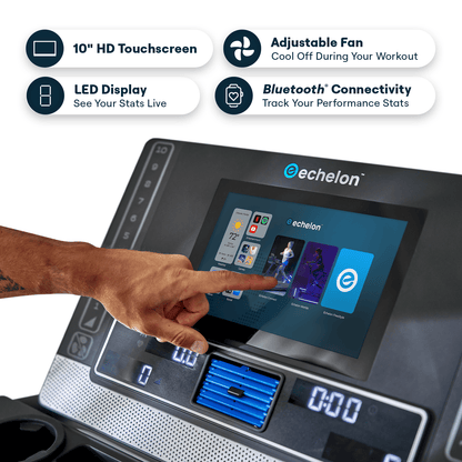 Echelon Stride 6S™-10" Auto-Fold Pro Treadmill